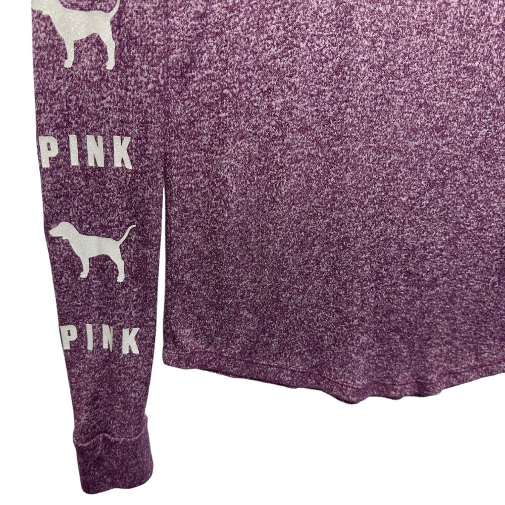 Thermal Knit Shine Bling Glitter Y2K Fitted Slinky Slim Knit Top Puppy Dog Logo - Picture 3 of 6